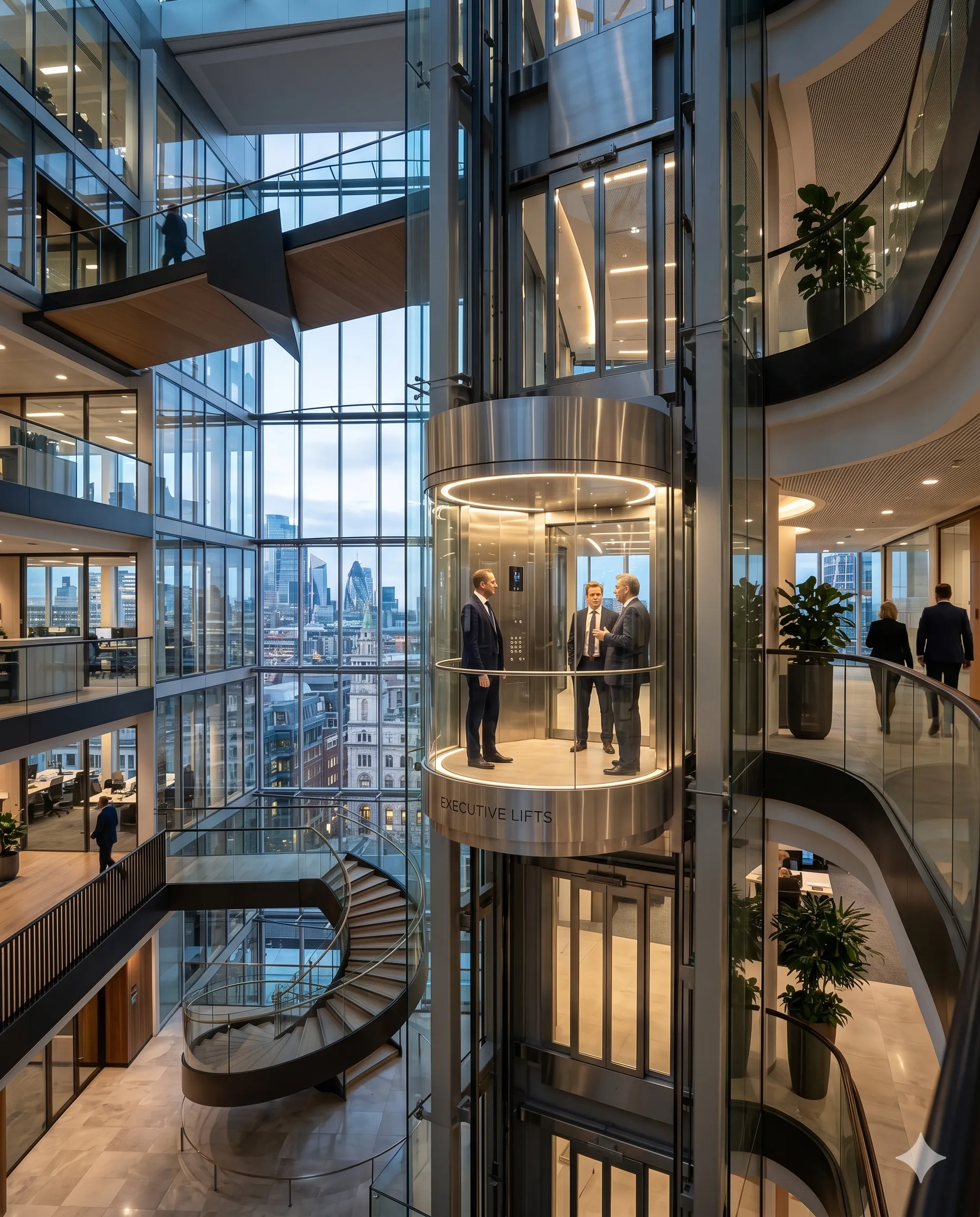 Commercial panoramic lift system